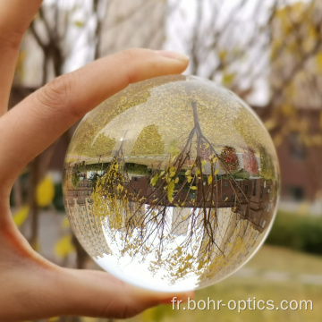 Lentille à billes en cristal en verre